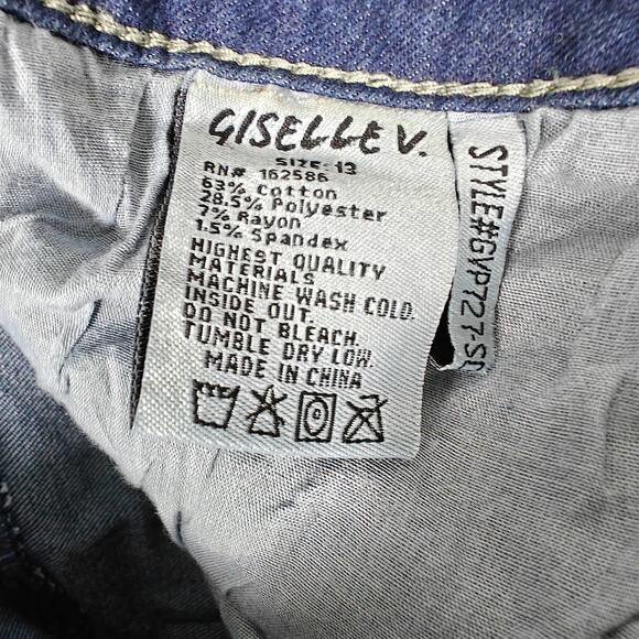 Giselle V High Rise Dark Blue Skinny Jeans Size 13 New With Tags - Picture 7 of 8